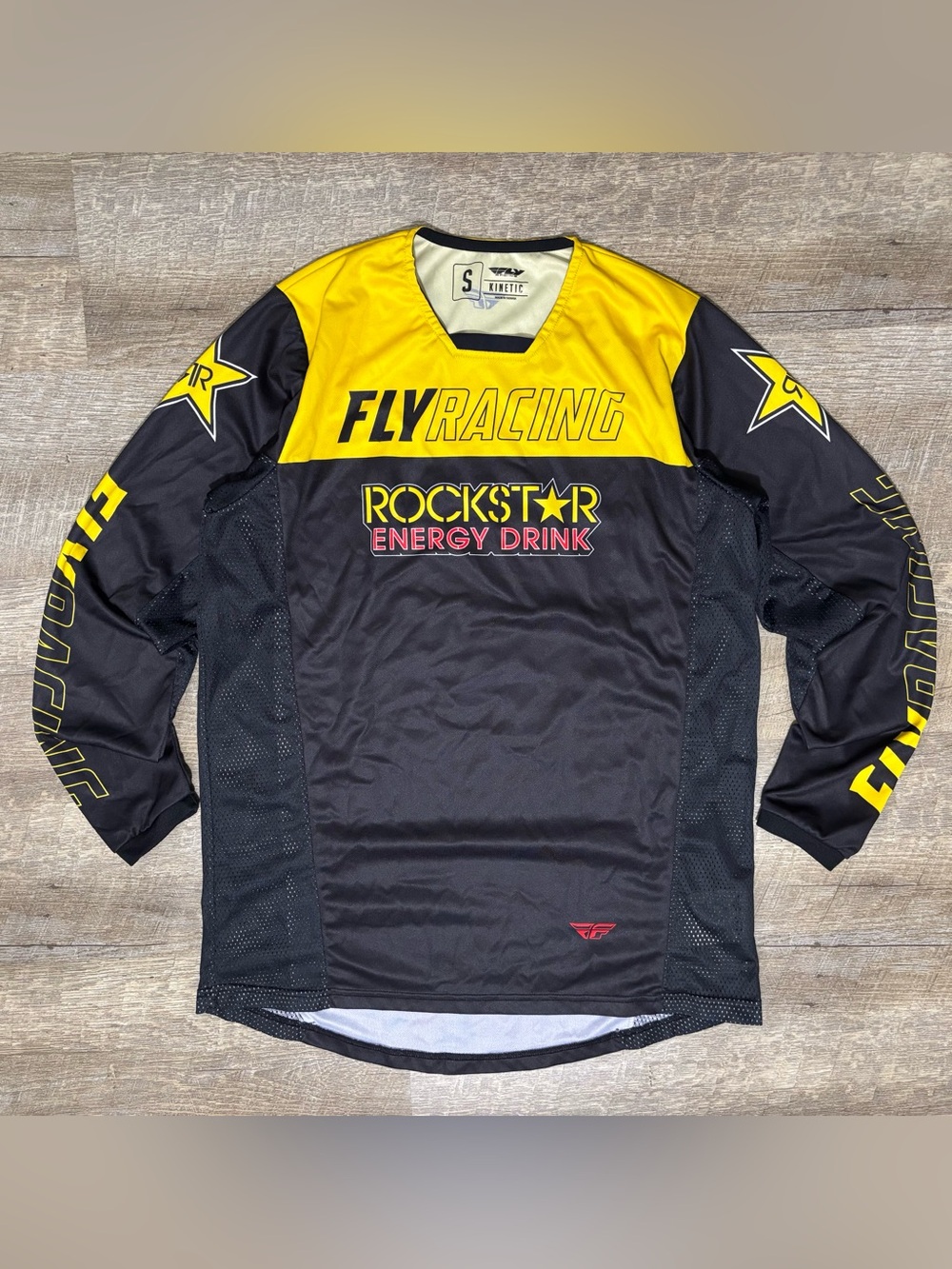 Fly Racing Rockstar Energy Kinetic Mesh Racing Jersey Men's Small Y2K